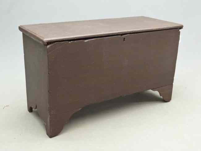 Appraisal: th c blanket box in old red paint '' W