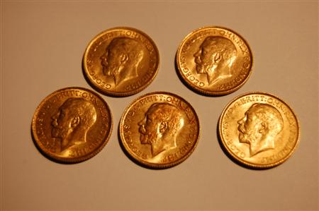 Appraisal: A group of George V sovereigns comprising and five