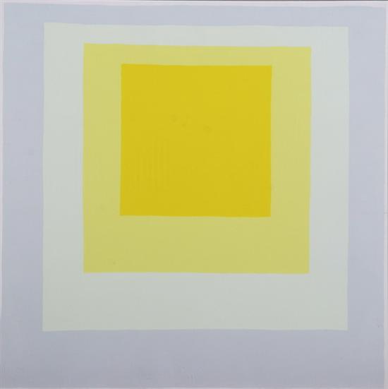 Appraisal: JOSEF ALBERS German - HOMAGE TO THE SQUARE seriagraph -