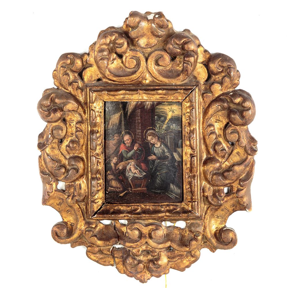 Appraisal: Manner of Flemish Renaissance Nativity oil Late th early th