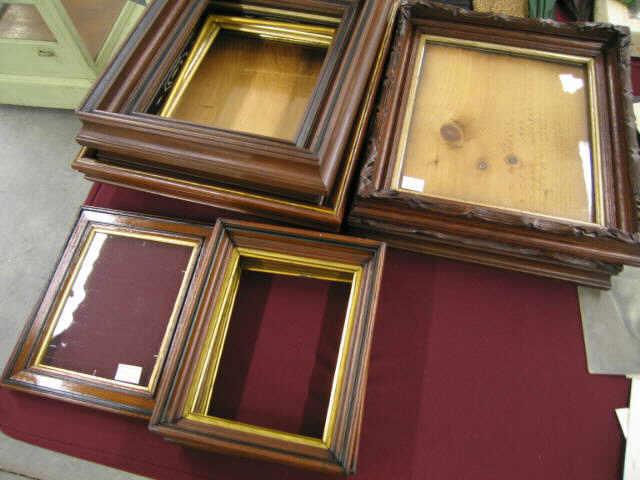 Appraisal: Lot of Victorian Walnut Frames some carved