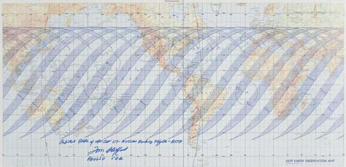 Appraisal: ASTP Earth Observation Map A full color chart covering almost