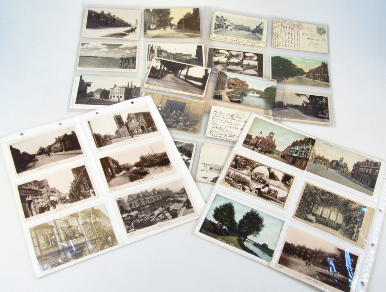 Appraisal: Various early thC and later postcards Barton-upon-Humber related to include