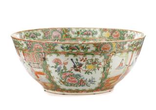 Appraisal: th C Chinese Export Rose Medallion Console Bowl Chinese th