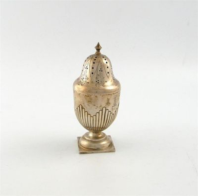 Appraisal: A Victorian silver sugar caster by Barnett Joseph Birmingham vase