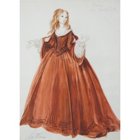 Appraisal: Carl Toms British - Costume Design for Beverly Sills as