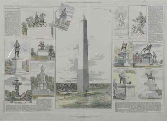 Appraisal: WASHINGTON MONUMENTS AND STATUES From Photographs by C S Cudlipp