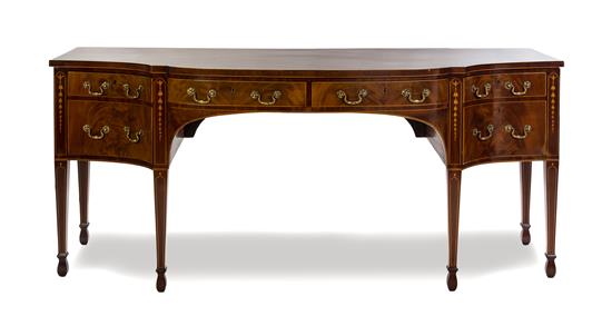 Appraisal: Sale Lot A George III Satinwood Inlaid Mahogany Sideboard last