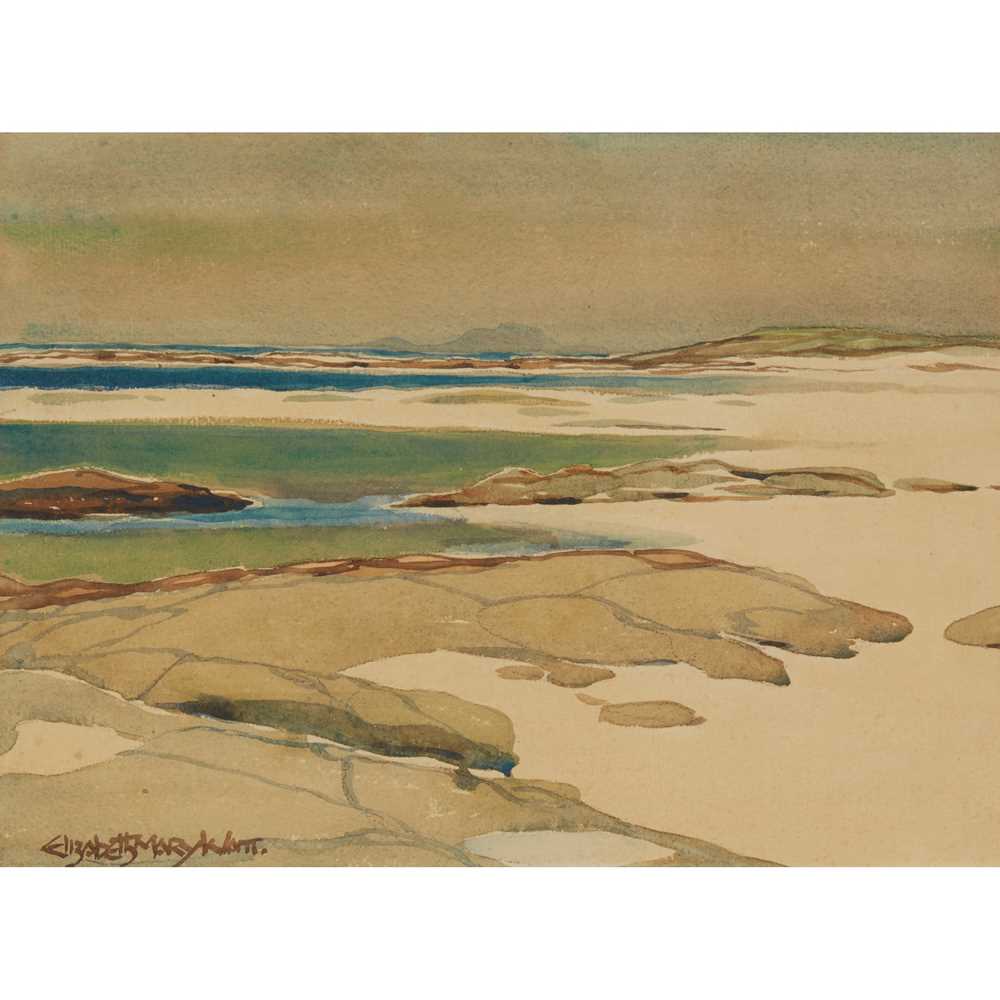 Appraisal: ELIZABETH MARY WATT - IONA watercolour signed lower left ELIZABETH