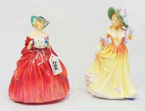 Appraisal: Royal Doulton figure Genevieve HN and Katie HN