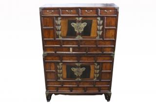 Appraisal: Antique Korean Tansu Chest Antique Japanese Tansu Chest Having loss