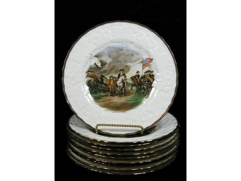 Appraisal: Set of Ten Alfred Meakin George Washington Plates English reproductions