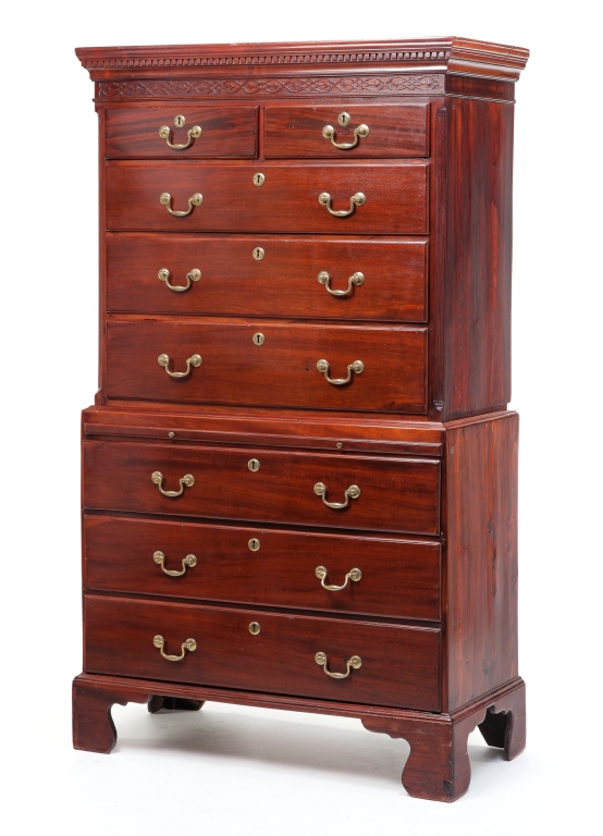 Appraisal: George III th quarter th century mahogany with oak and