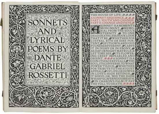 Appraisal: Rossetti Dante Gabriel Sonnets and Lyrical Poems one of copies