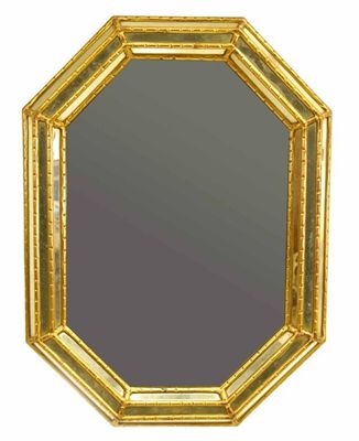 Appraisal: A pair of gilt marginal wall mirrors modern x in