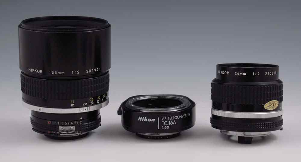 Appraisal: NIKON NIKKOR MM MM LENSES To include Nikkor mm lens