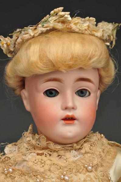 Appraisal: German Bisque Kestner Lady Doll Description Bisque socket head mold