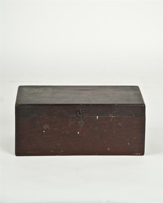 Appraisal: A th C American Walnut Box high wide deep