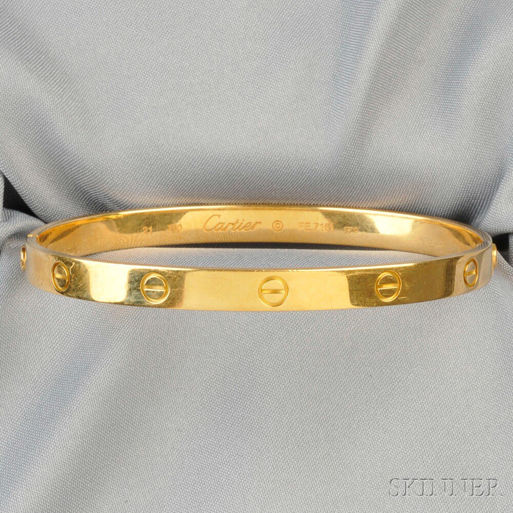 Appraisal: kt Gold Love Bracelet Cartier dwt interior cir in size