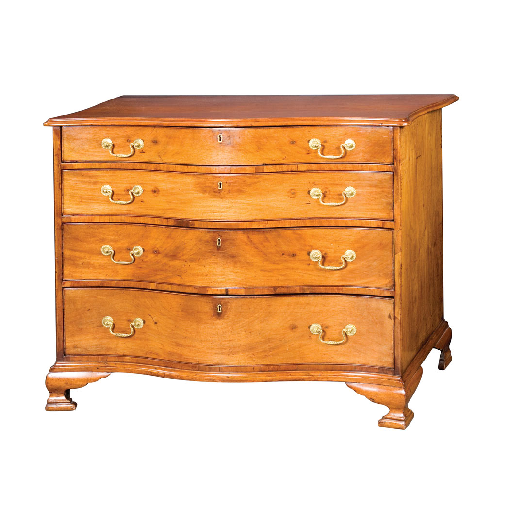 Appraisal: George III Mahogany Chest of Drawers Late th century The