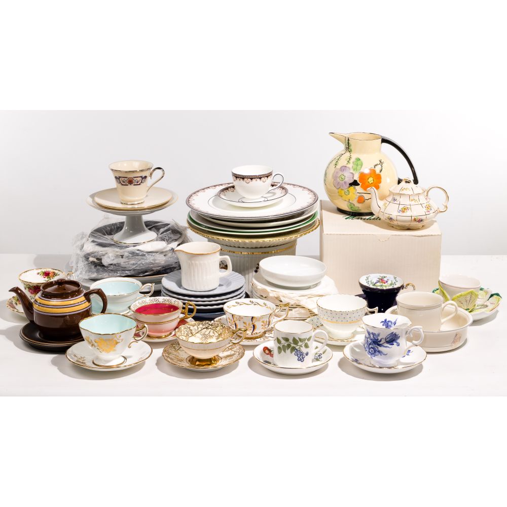 Appraisal: PORCELAIN ASSORTMENTIncluding tea cups and saucers plates tea pots pitchers