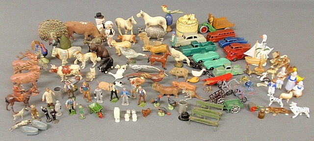 Appraisal: - Large group of mostly toy animals figures and accessories