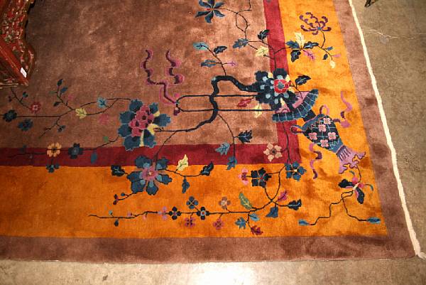 Appraisal: A Chinese art deco carpet size approximately ft in x