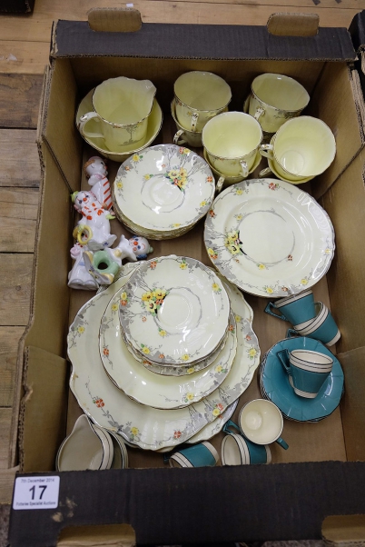 Appraisal: A collection of pottery to include Crown Staffordshire Art Deco