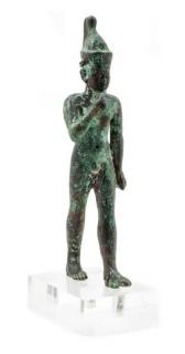 Appraisal: An Egyptian Bronze Harpokrates late period to ptolemaic period -