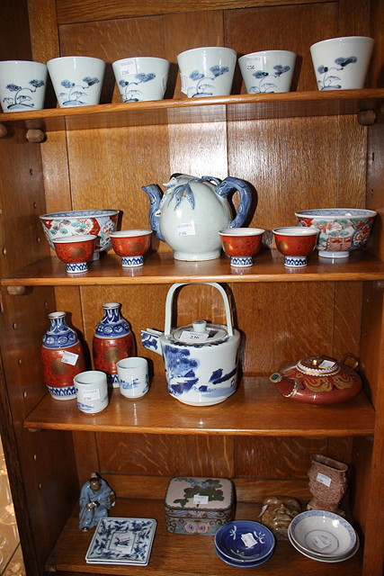 Appraisal: A COLLECTION OF CONTEMPORARY JAPANESE CERAMICS including a Cadogan teapot