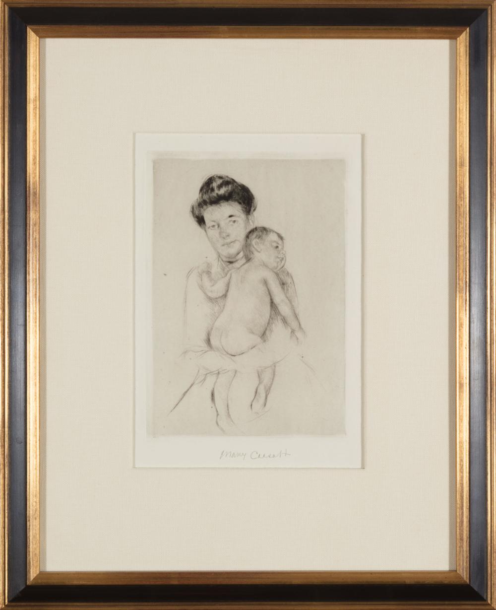 Appraisal: Mary Cassatt American - Mother Holding her Nude Baby c