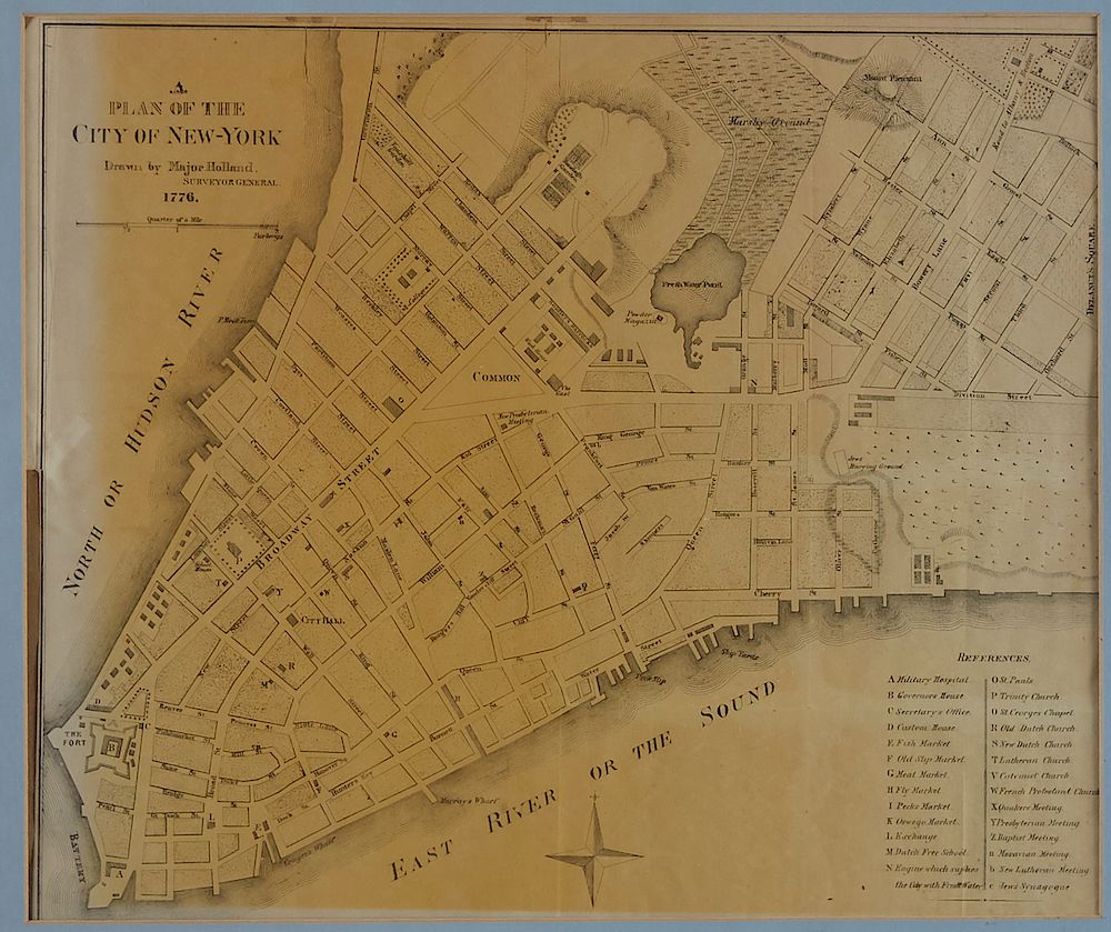 Appraisal: Major Holland A Plan of the City of New York