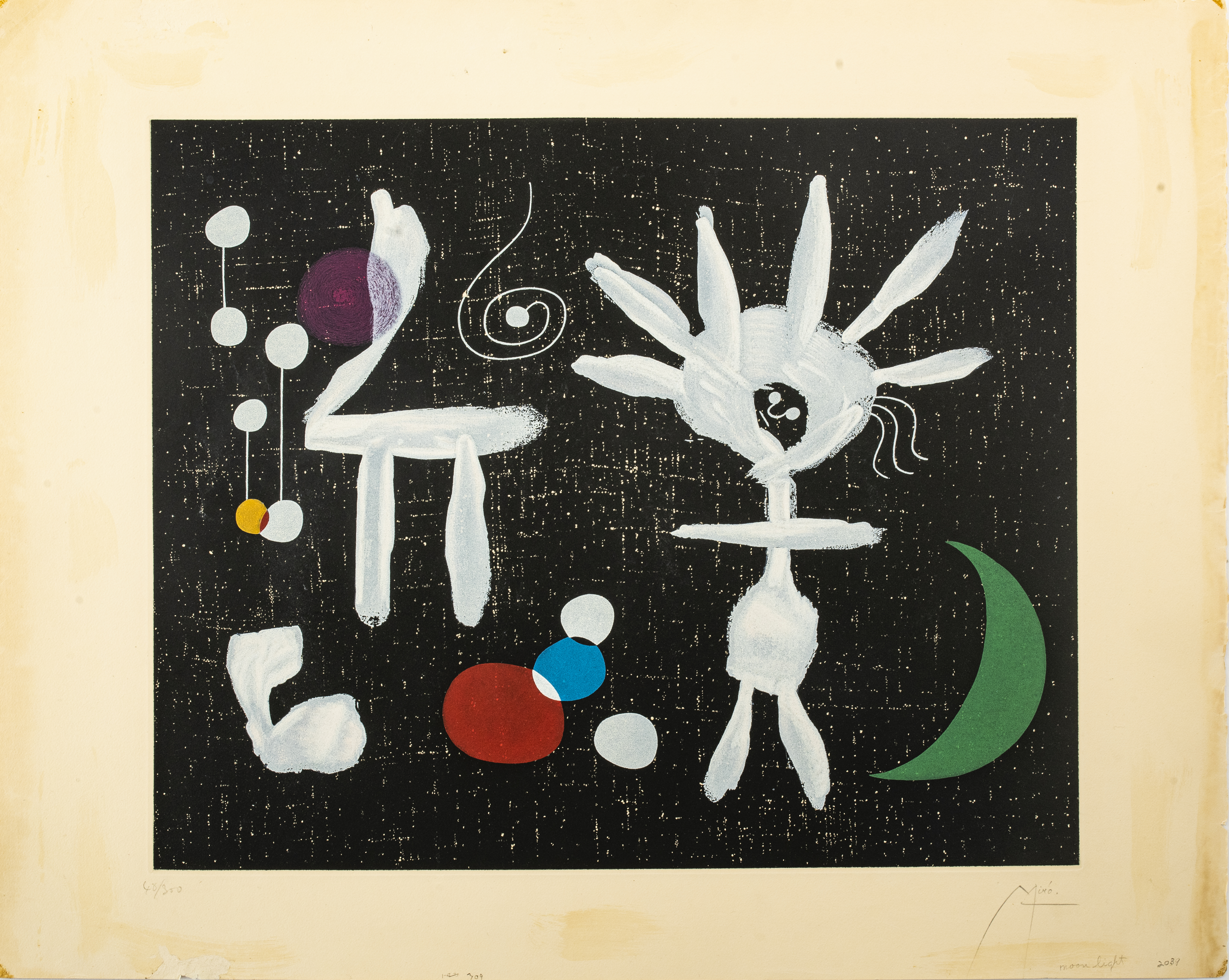 Appraisal: JOAN MIRO LA PLUIE MATINALE LITHOGRAPH Joan Miro Spanish -