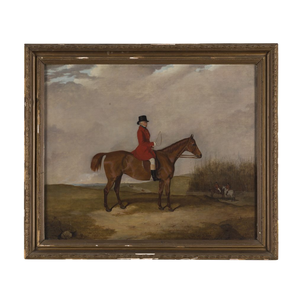 Appraisal: ALFRED WILLIAM INGPEN BRITISH TH CENTURY GENTLEMAN ON HORSEBACK signed