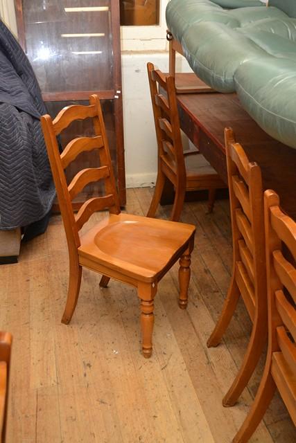 Appraisal: A SET OF TEN RIMU DINING CHAIRS