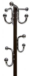 Appraisal: ITALIAN MODERN CHROME STEEL MARBLE COAT RACK Italian modern chrome