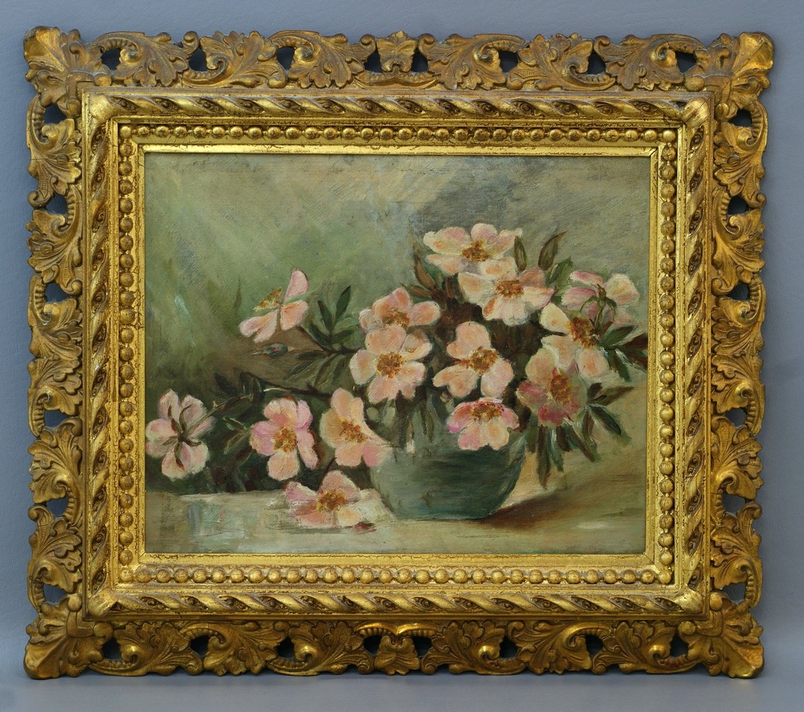 Appraisal: American School th c o c Foral Still Life x