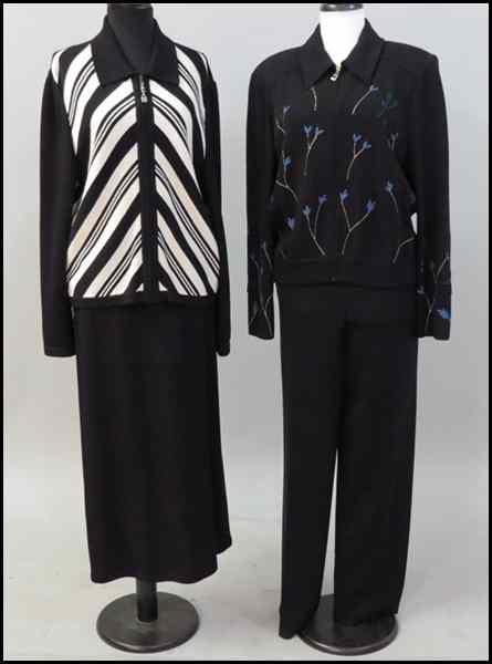 Appraisal: TWO ST JOHN KNIT PANT SUITS Sizes - Condition Overall