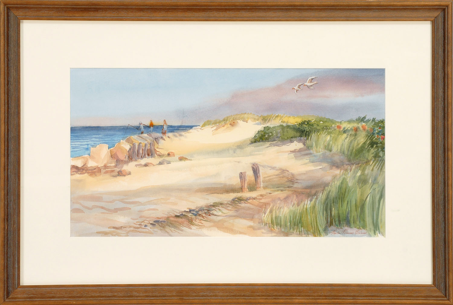 Appraisal: PAULA PIRAINO GRIMESAmerican ContemporaryDowse's Beach Summer Evening Osterville Signed lower