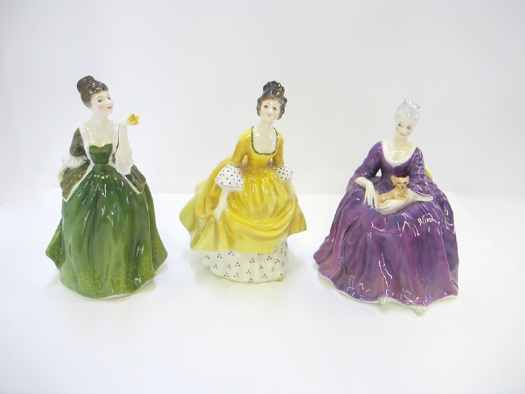 Appraisal: Three Royal Doulton figures - 'Fleur' HN 'Coralie' HN and