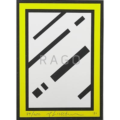 Appraisal: Roy Lichtenstein American - Mirror from Harvey Gantt portfolio Screenprint