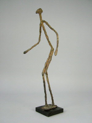 Appraisal: Abdoulaye Guindo Mali b - Dancing figure freestanding bronze sculpture