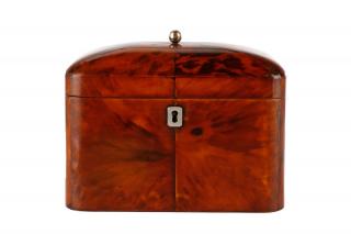 Appraisal: Georgian Dome Top Tortoise Shell Tea Caddy English th century