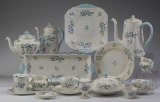 Appraisal: Shelley porcelain breakfast set in the 'Blue Rock' pattern comprising