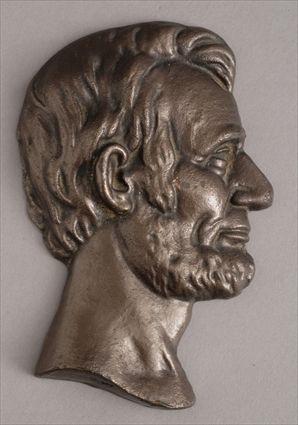 Appraisal: RELIEF PROFILE PORTRAIT HEAD OF ABRAHAM LINCOLN x in