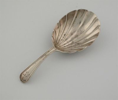 Appraisal: A George III spoon with fluted bowl and reeded stem