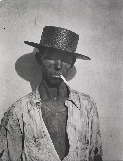 Appraisal: EVANS WALKER - Coal Stevedore Havana Dockworker Havana Silver print