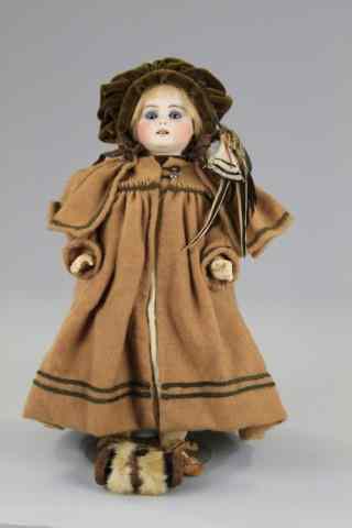 Appraisal: CABINET SIZE B P CHILD DOLL Bisque socket head incised