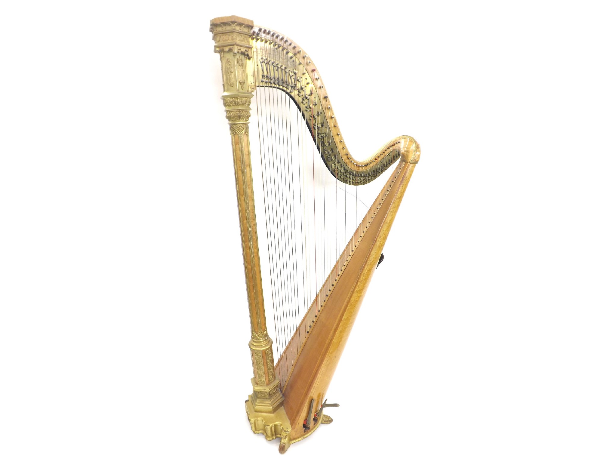 Appraisal: Harp by and inscribed Sebastian Pierre Erard Patent No Great