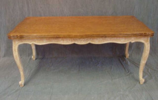 Appraisal: Louis XV style refectory dining table Central Park West estate